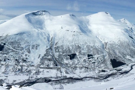 Ruta opp og ned frå Arena Overøye. Foto: Frode Færøy. Ruta opp og ned frå Arena Overøye. Foto: Frode Færøy.