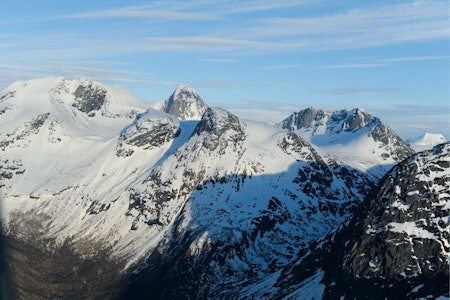Nihkečohkka fra nord. Foto: Rune Dahl / Toppturer rundt Narvik