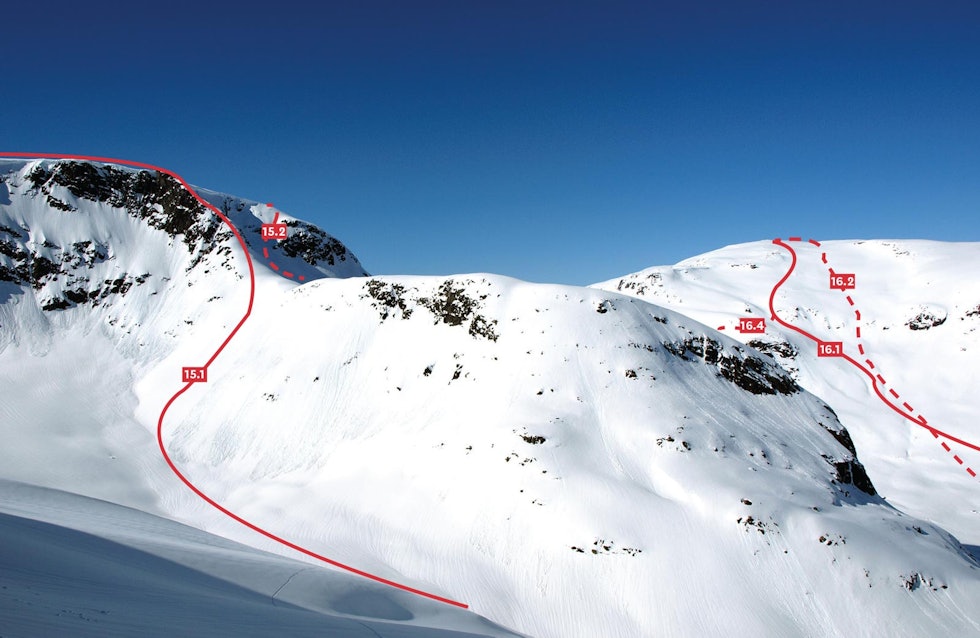 Oversikt Salen og Bjåstadbreen frå sørøst. / Toppturar i Sogn Oversikt Salen og Bjåstadbreen frå sørøst. / Toppturar i Sogn