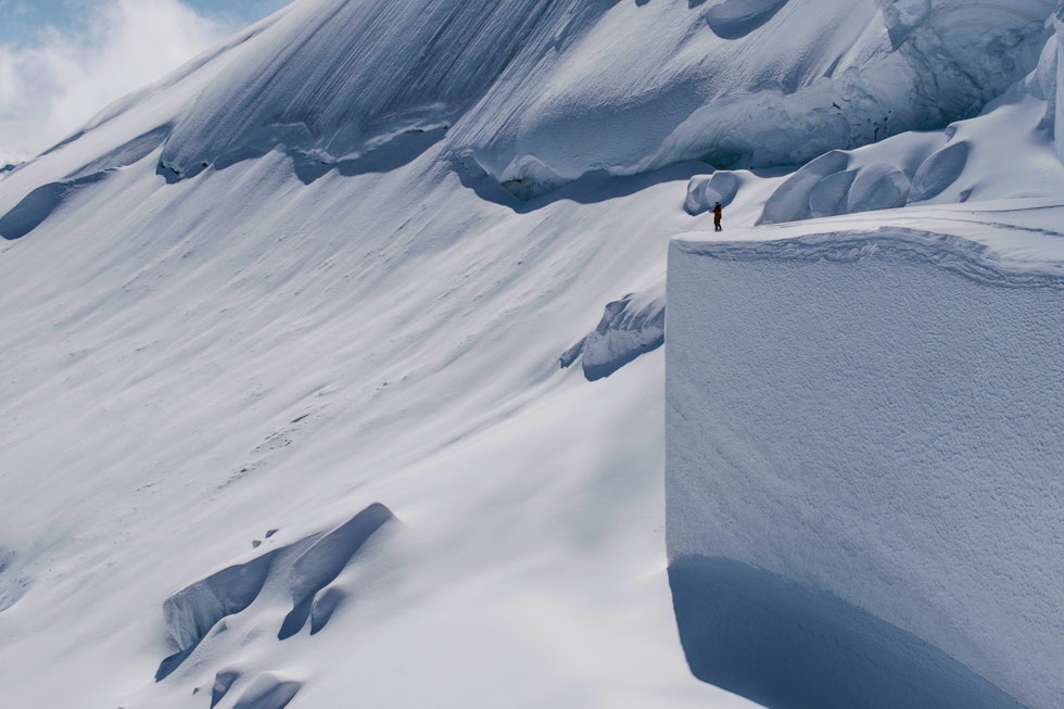 GÅR STORT: I editen prøver Markus Eder en enorm 360. Foto: Red Bull Markus Eder ultimate run