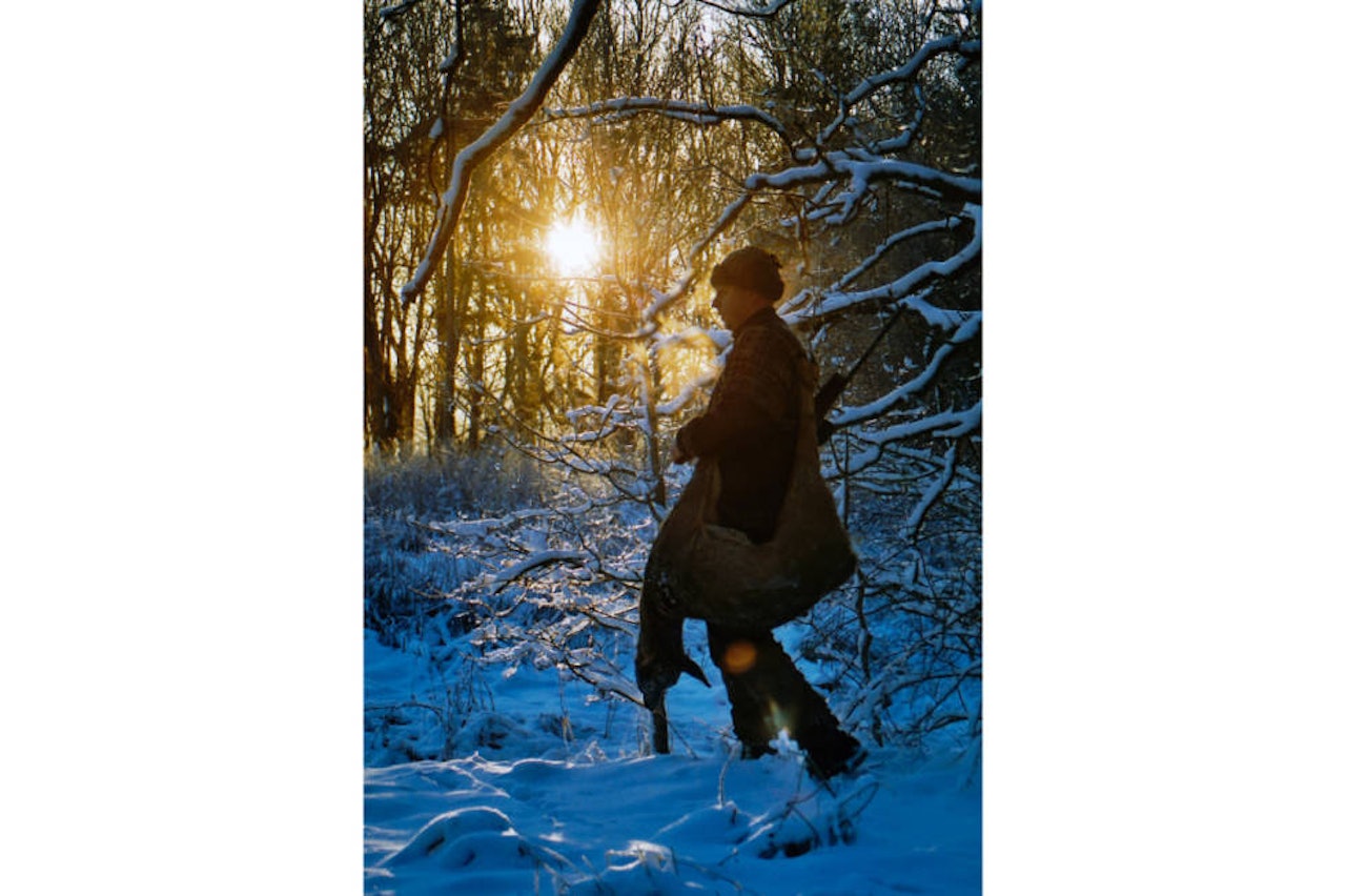 TUNG BØR: Et rådyr på ei lita morgenøkt i gnistrende vintervær, er så synonymt med jaktlykke som det er mulig!. 