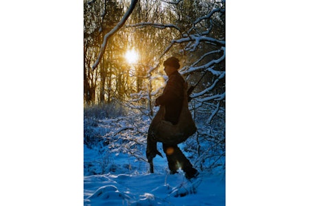 TUNG BØR: Et rådyr på ei lita morgenøkt i gnistrende vintervær, er så synonymt med jaktlykke som det er mulig!. 