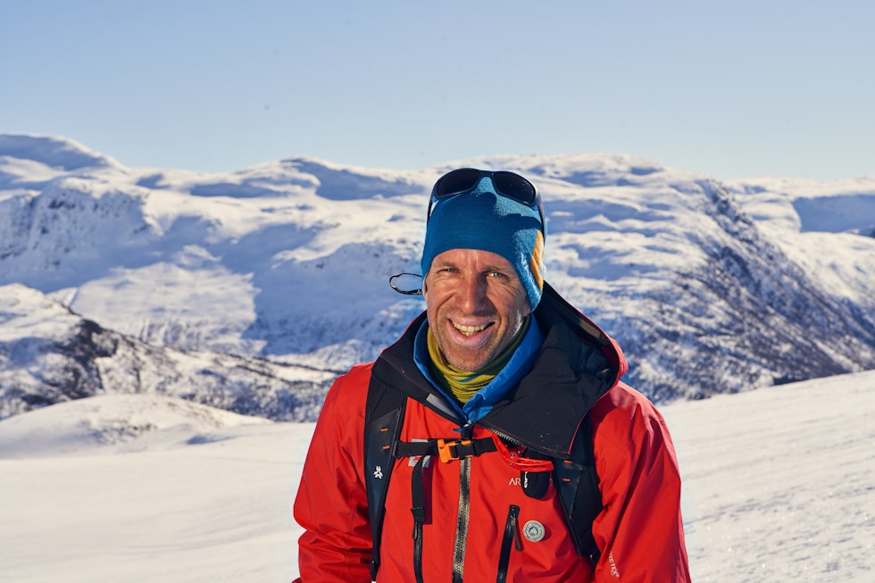 Andreas Haslestad er en erfaren tindevegleder og snøskredobservatør, og han kommer og holder foredrag på High Camp Turtagrø. Foto: Catchlight/NVE