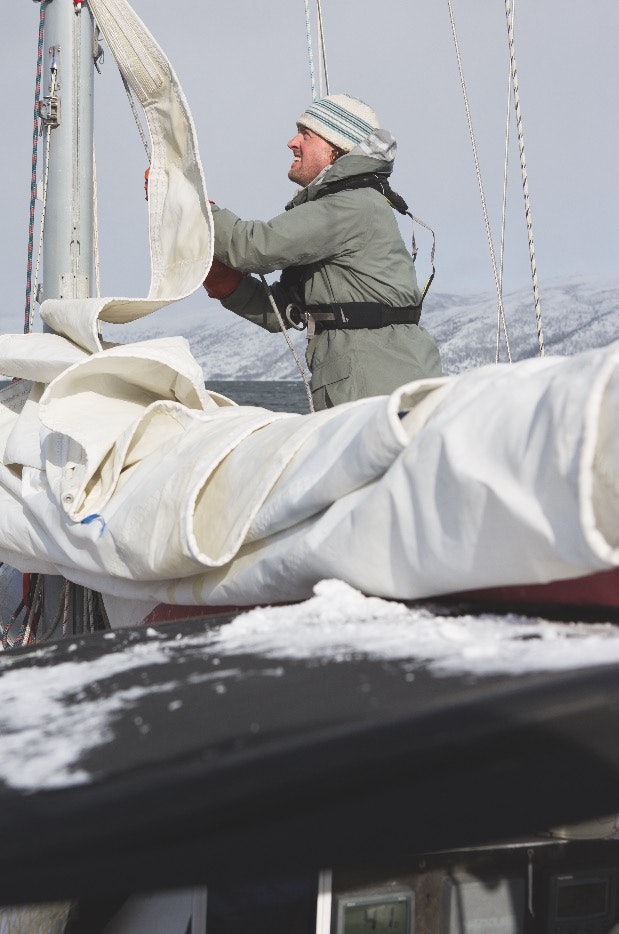 SKIPPER CHRISTENSEN: Morten Christensen er mest kjent for å bo i bil eller båt og jakte snø.
