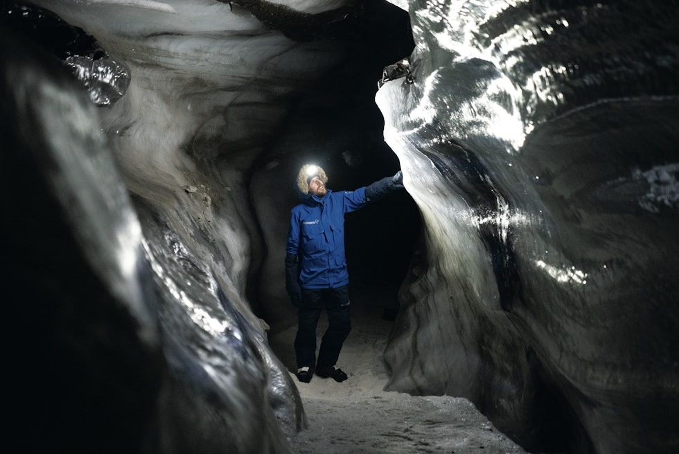 FASCINERENDE: Sammen med Børge Ousland dokumenterer Vincent Colliard verdens gjenværende isbreer, gjennom prosjektet Ice Legacy.  