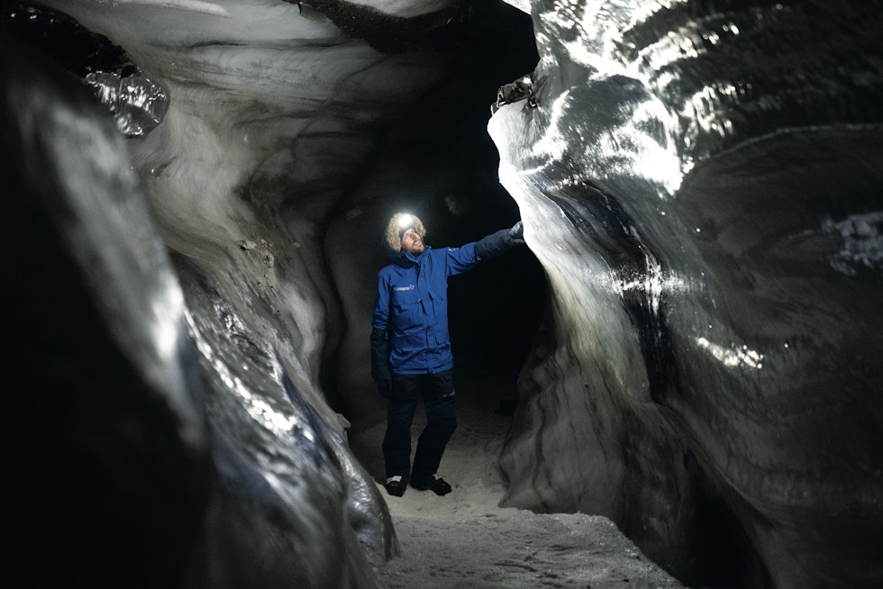 FASCINERENDE: Sammen med Børge Ousland dokumenterer Vincent Colliard verdens gjenværende isbreer, gjennom prosjektet Ice Legacy.  