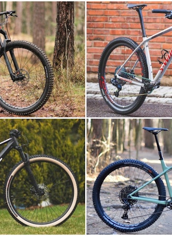 TO KATEGORIER: Det finnes både stisyklingshardtailer og hardtailer til ritt- og treningssykling Specialized Fuse, Specialized Epic HT, BMC Twostroke og Canyon Stoic