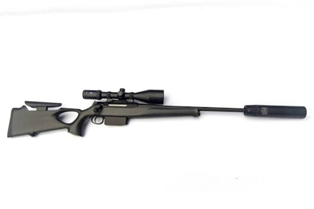 Sauer 404 Synchro XTC Carbon sett fra siden på hvit bakgrunn