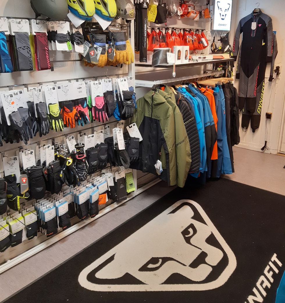 Fullt sortiment med Dynafit-gear for hele året og alle formål. Foto: Magnus Espeland Fullt sortiment med Dynafit-gear for hele året og alle formål. Foto: Magnus Espeland
