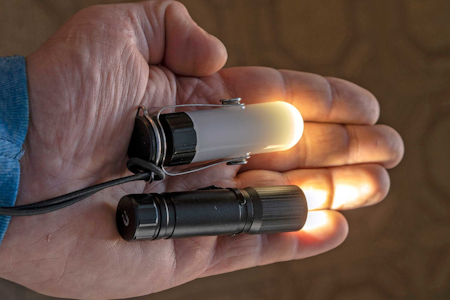 Killer kombo: De to lyktene Nextorch K21 og Nextorch UL360 utfyller hverandre og veier ingenting. mini led lykt Nextorch K21 og Nextorch UL360 test minilykter