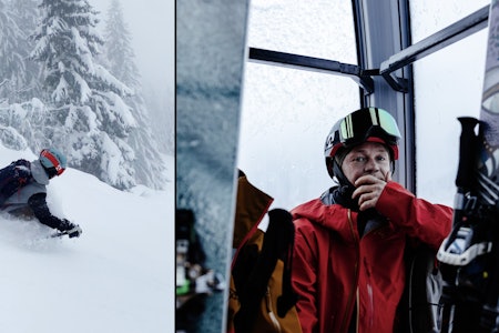 ENDELIG: 11 år gamle Aksel Hagen og faren hans Stian lot seg ikke be to ganger da heisene i Chamonix begynte å gå igjen etter ett års pause. Foto: Simen Johannessen / Gard Gauteplass