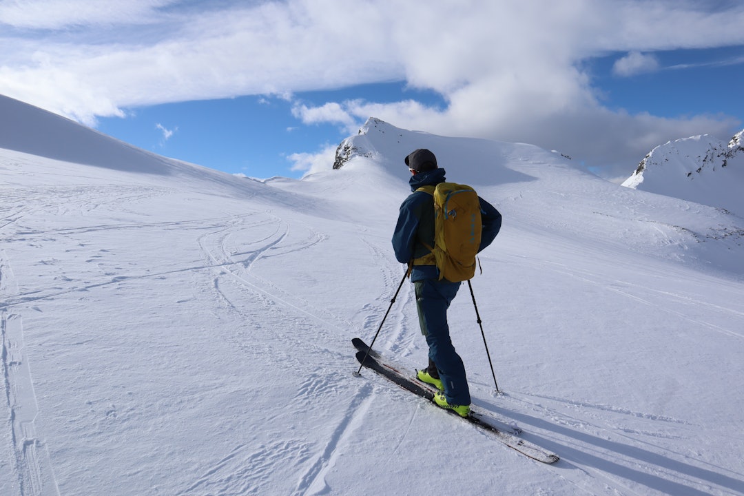 Buksetester Tore Meirik på tur med Haglöfs Vassi Touring GTX . Foto: Siv-Elin Skogen Vi har testet Haglöfs Vassi Touring GTX skibukse
