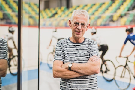 VEL FORTJENT: Tor Helge Skretting har jobbet i over 40 år for å få på plass velodromen på Sola. Nå kan han få lønn for strevet. Foto: Henrik Alpers. VEL FORTJENT: Tor Helge Skretting har jobbet i over 40 år for å få på plass velodromen på Sola. Nå kan han få lønn for strevet. Foto: Henrik Alpers.