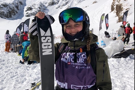 TIL VM: Tyra Erikka Kvalsvik Tranås har fått wildcard til å delta i junior-VM i frikjøring neste uke. Foto: Privat tyra erikka kvalsvik tranås