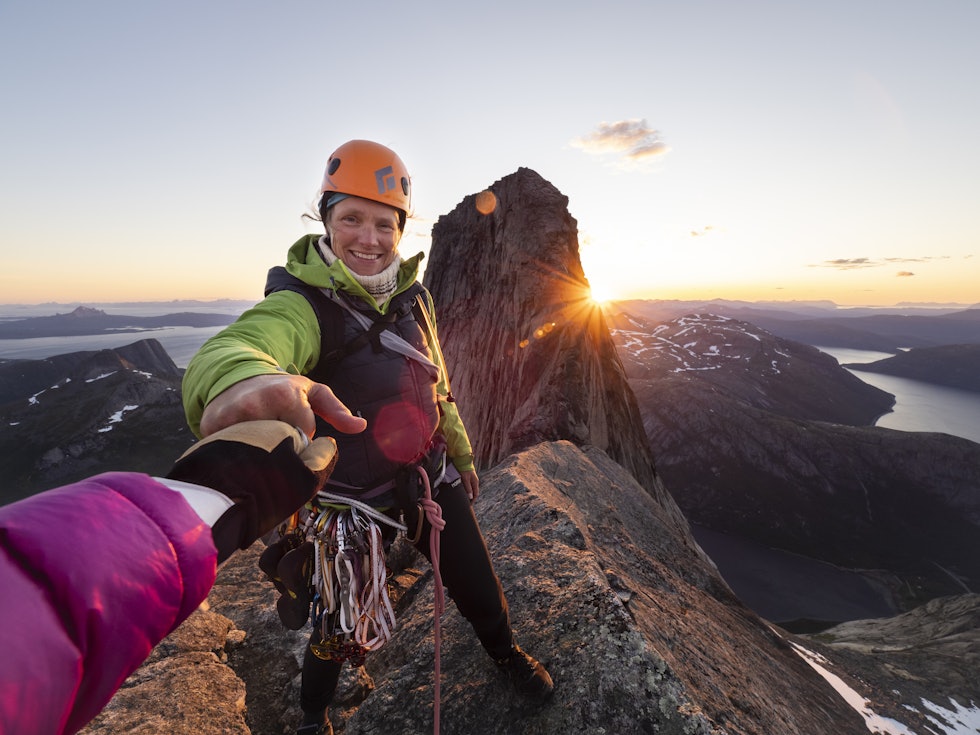 FØLELSE: Et godt klatrebilde gjerne bør vise frem følelsene til den som klatrer. Foto: Kristin Folsland Olsen 