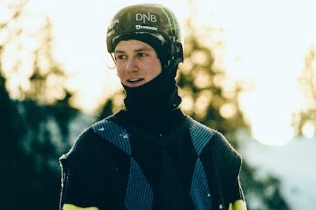 VANT: Birk Ruud vant verdenscupen sammenlagt i freeski. Her fra trening før OL. Foto: Christian Nerdrum Birk Ruud vant verdenscupen.