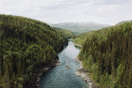 VERDIFULLT PÅ FLERE PLAN: Flere av fossene og strykstrekningene i Vefsna-vassdraget er turistattraksjoner. FOTO: Barbora Hollan