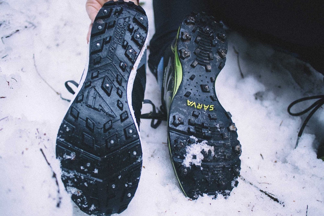 TEST AV VINTERPIGGSKO: Disse skoene er ikke egnet for innendørs bruk, men de er optimale på holkeføre og snø. Foto: Kristoffer H. Kippernes