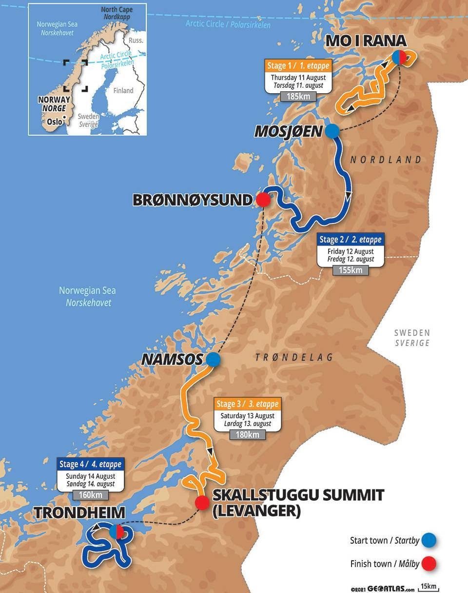 arctic race of norway 2022 etapper