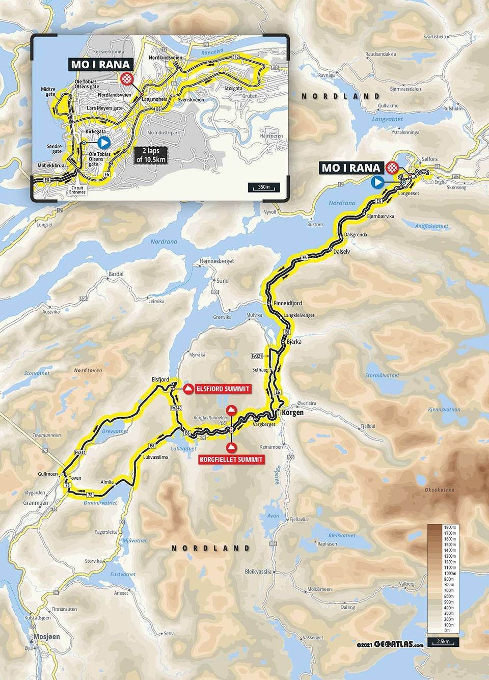 Arctic Race of Norway 2022, etappe 1 Arctic Race of Norway 2022, etappe 1