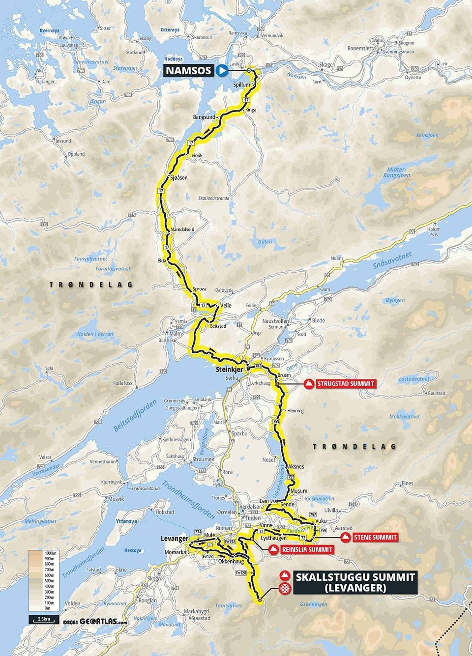 Arctic Race of Norway 2022, etappe 3