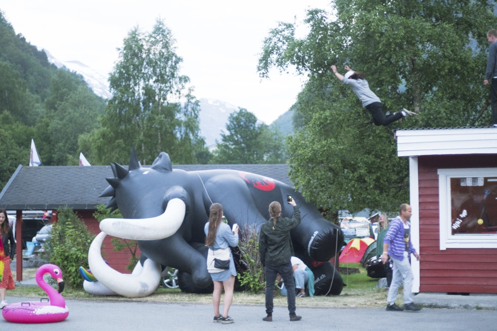 Mammuten fikk lide dessverre under festivalen i 2018... Foto: Henrik Ulleland