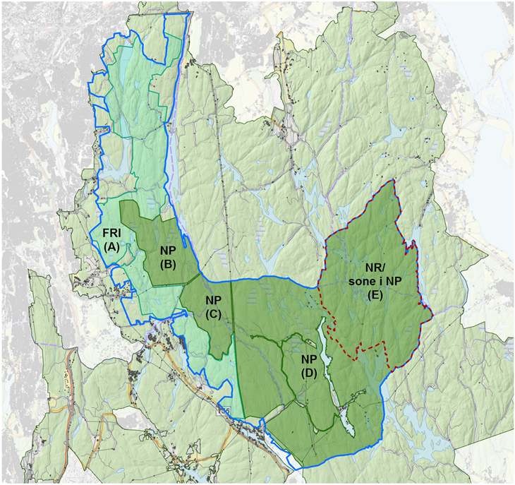 stisykling i østmarka nasjonalpark forbud