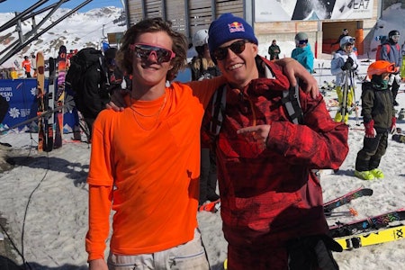 – BETYR MYE: Få kjenner bedre til Birk Ruuds følelser rundt et OL-gull enn tidligere OL-vinner og lagkompis Øystein Bråten. Her er de to sammen i Silvaplana i 2019. Foto: Privat Øystein Bråten sammen med Birk Ruud.