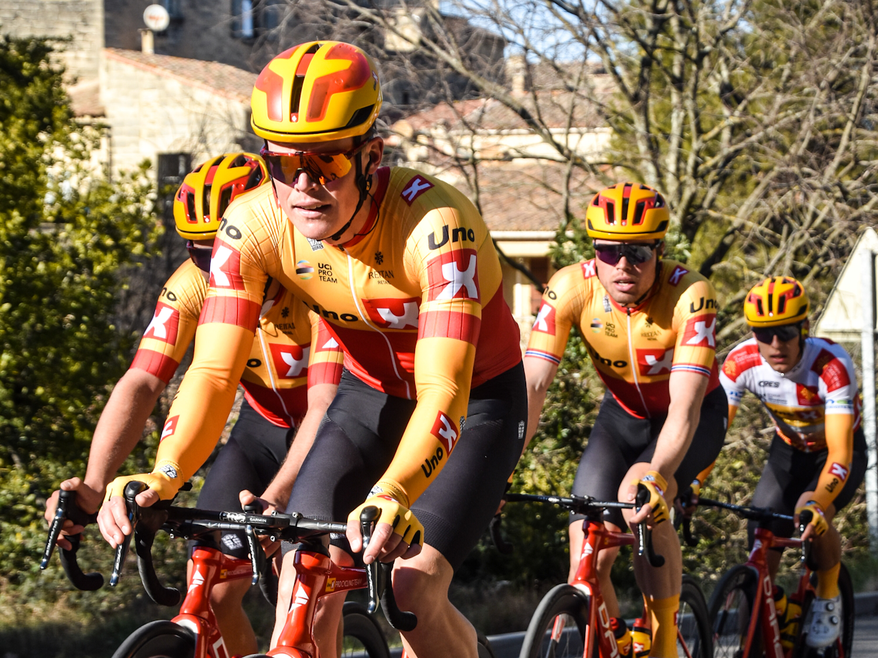 INGEN TOUR-PLASS: Uno-X Pro Cycling fikk ikke innpass i årets Tour de France. Foto: Cassandra Donne uno-x pro cycling tour de france