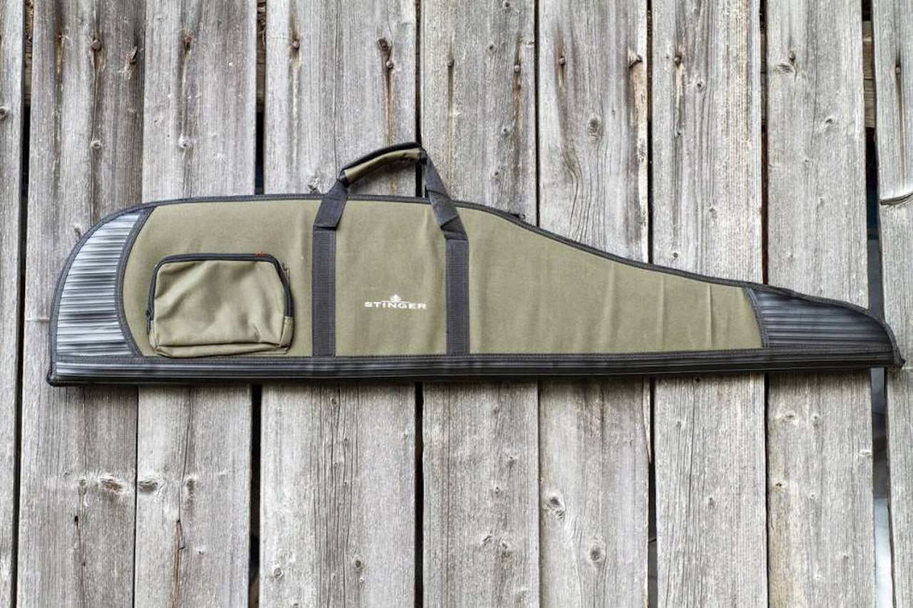Test av Stinger våpenfutteral. Bilde av stinger våpenfutteral