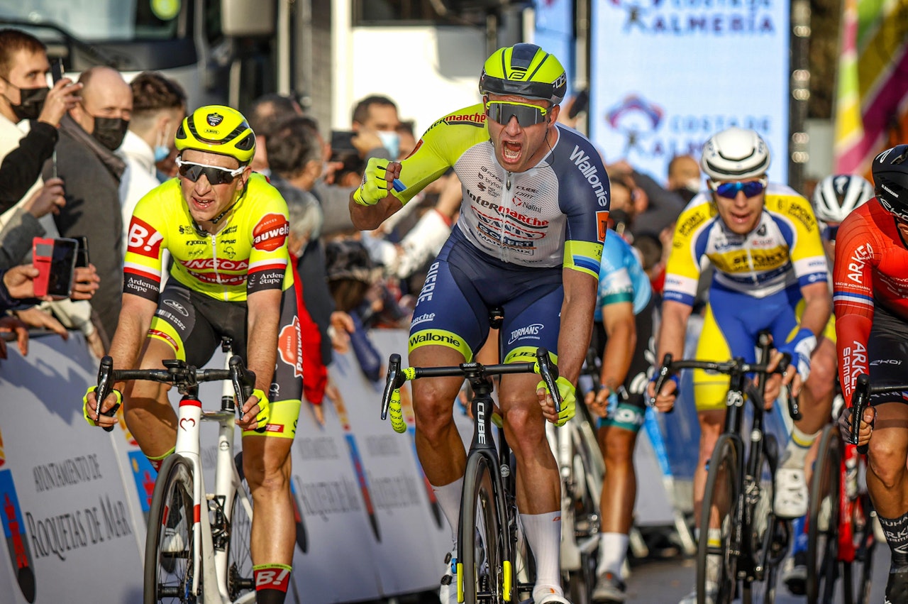 ÅRETS FØRSTE: Alexander Kristoff spurtet inn til seier i Clásica de Almería. Foto: Cor Vos alexander kristoff clasica de almeria
