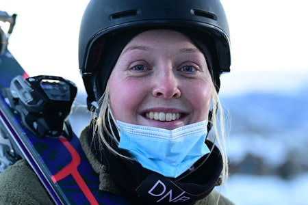 TIL FINALE: Johanne Killi sirket natt til mandag finale i slopestyle i OL. Foto: ESPN Johanne Killi klar for slopestylefinale.
