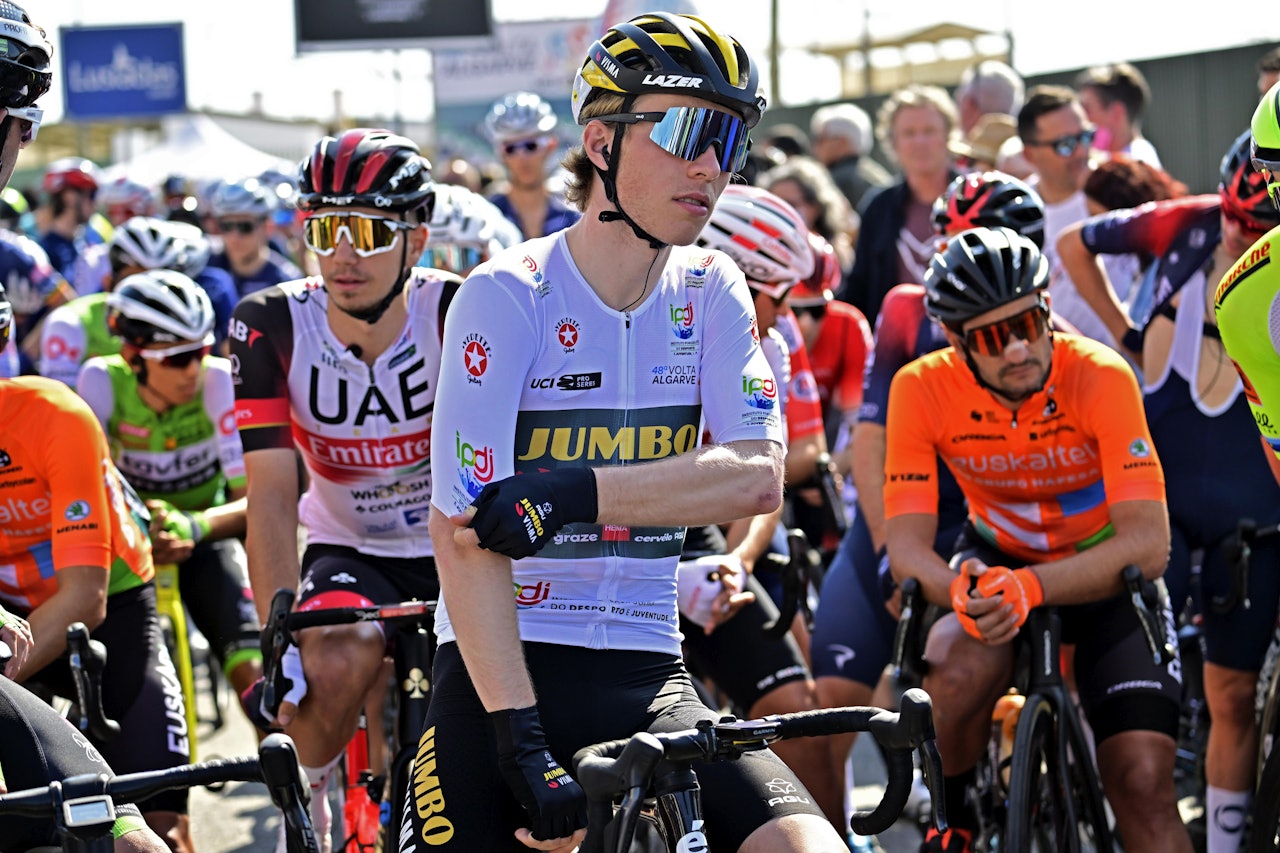 UTE: Tour de l'Avenir endte med nedtur for Johannes Staune-Mittet. 21-åringen veltet midtveis under åpningsetappen og måtte stå av rittet. johannes staune-mittet volta ao algarve