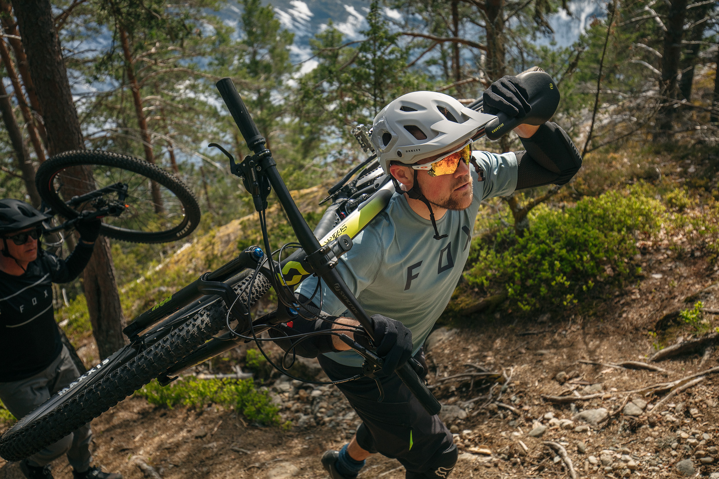 Håvard Maurset i sitt rette element. 