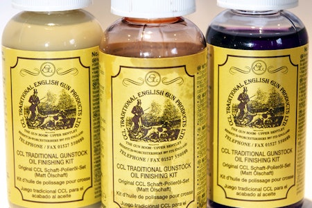 CCL STOKKOLJE: Klassisk rødoljefinish Tre flasker i et sett til test av CCL stokkolje