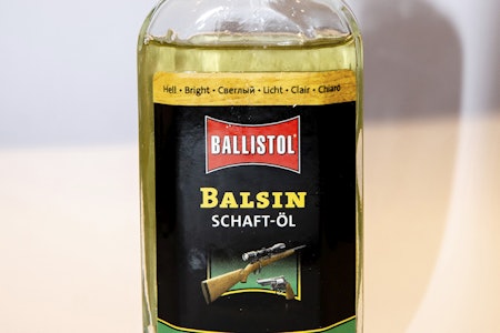 Testflaske med Balsin shaftol stokkolje