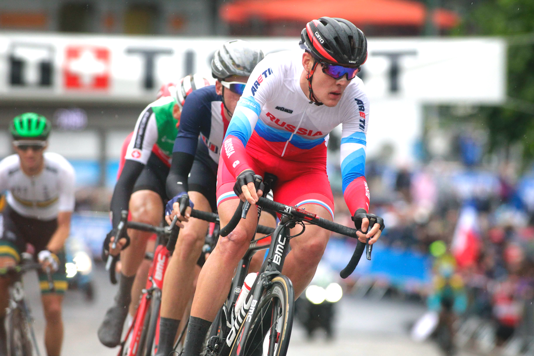 UØNSKET: Pavel Sivakov og det russiske landslaget er uønsket når Australia arrangerer VM i september. UCI har ikke kommentert uttallelsene fra Australia. Foto: Cor Vos.  UØNSKET: Pavel Sivakov og det russiske landslaget er uønsket når Australia arrangerer VM i september. UCI har ikke kommentert uttallelsene fra Australia. Foto: Cor Vos.