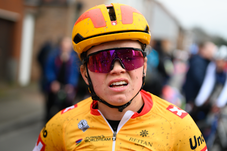 FJERDEPLASS: Susanne Andersen spurtet inn til en oppløftende fjerdeplass i Le Samyn. Foto: Anouk Flesch susanne andersen le samyn