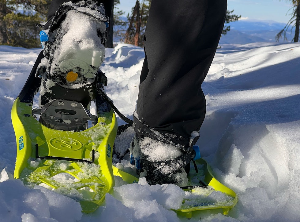 Tubbs Flex Alp Womans 25 truge er godt egnet til turbruk, viser vår test. Tubbs Flex Alp Womans 25 truge testes i turterreng ved Sirikjerke