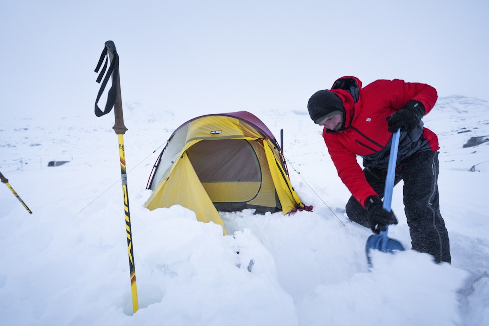 En god kuldegrop er både praktisk i forhold til varme i teltet, men også komfort. Foto: Kyle Meyr