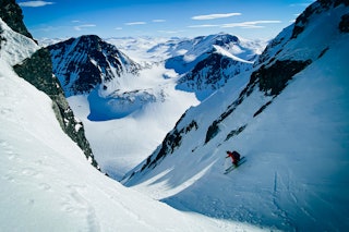 vikesoksa på ski førstenedkjøring tore meirik trygve sande