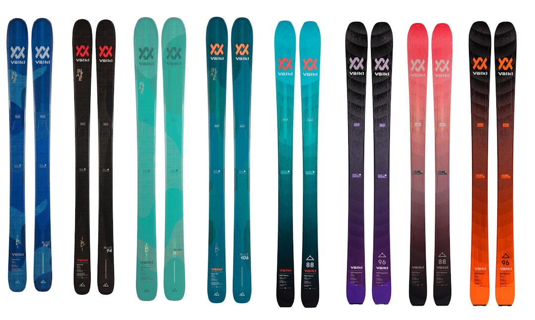 Völkl tar med seg Rise Above og Beyond samt Blaze-serien. Völkl tar med seg Rise Above og Beyond samt Blaze-serien.