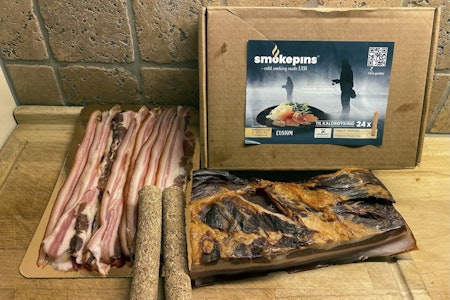 Smokepins flis-pinner til røyking av bacon, fisk og vilt.
