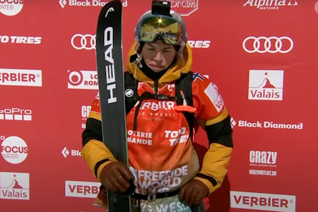 ANDREPLASS: Det ble sølv sammenlagt for Hedvig Wessel i årets FWT-sesong. Foto: Skjermdump Hedvig Wessel