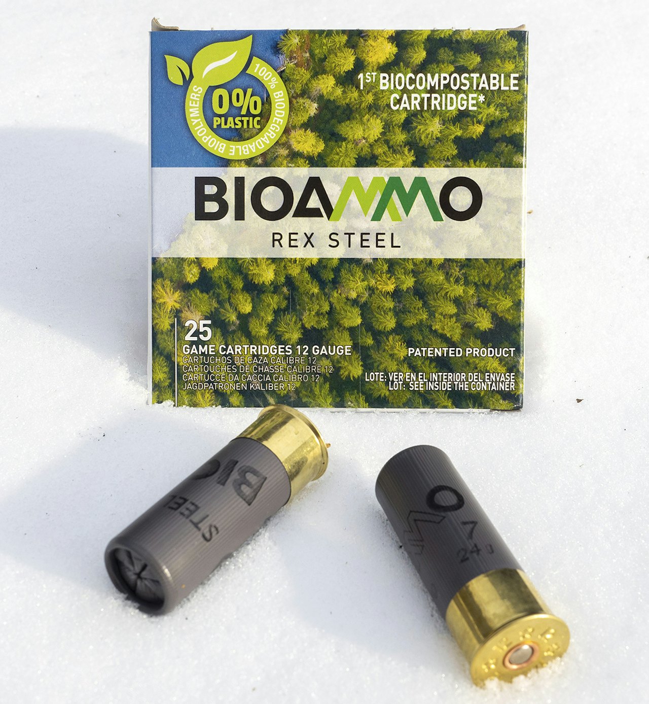 Bioammo Rex Steel haglepatron og eske