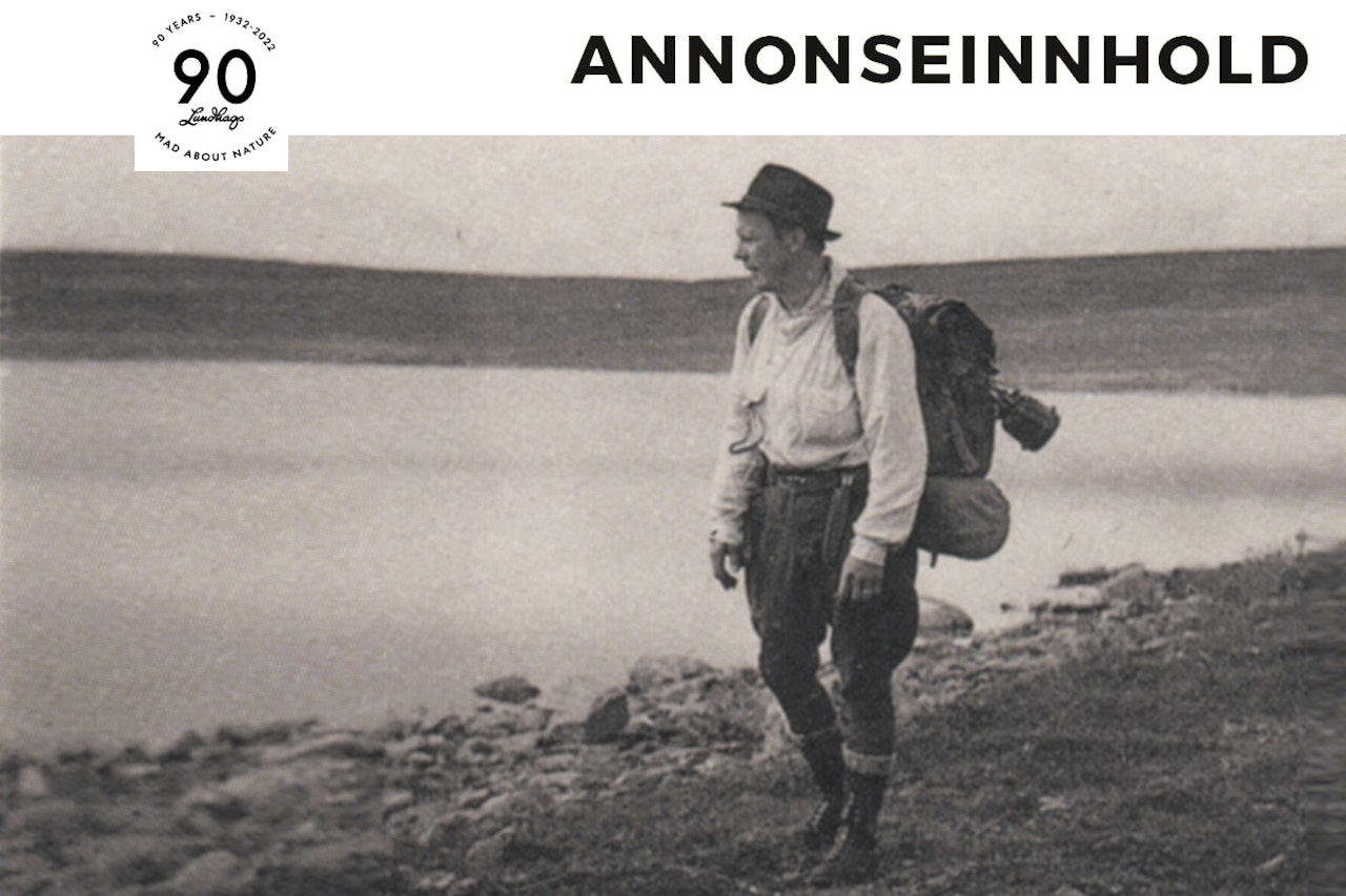 Jonas Lundhag på tur i selvlagde fjellstøvler. Foto: Lundhags Jonas Lundhag på tur i selvlagde fjellstøvler. Foto: Lundhags