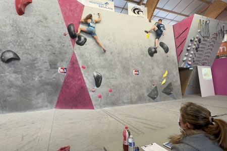 NORSKE UTØVERE: Dobbel topp på første bulder for Elise Olsen og Per Ravlo-Caspersen. Foto: Sunniva Haave NORSKE UTØVERE: Dobbel topp på første bulder for Elise Olsen og Per Ravlo-Caspersen. Foto: Sunniva Haave