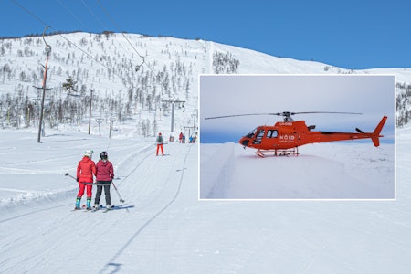 ARRANGERER HELIKOPTERTUR: Sogndal skisenter i Hodlekve tilbyr sightseeing i helikopter på påskeaften. Foto: Håvard Nesbø / Nord Helikopter AS
