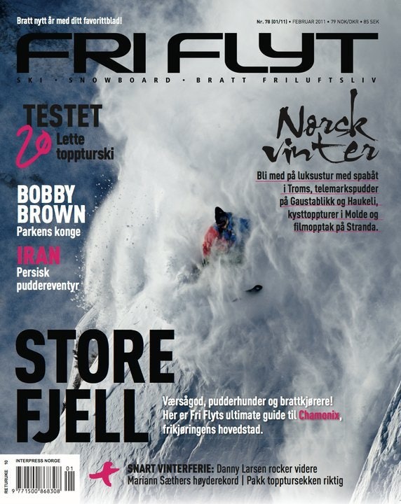 BRATT: Karsten Gefle på forsiden av Fri Flyt #78 i 2011 fra tiden Gefle stort sett brukte vintrene i Chamonix. 