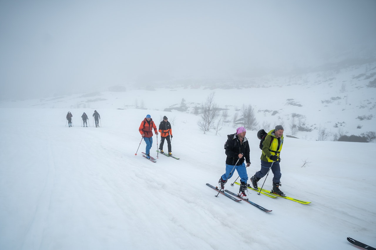SKITUR: Flere kom seg ut på skitur fredag. Foto: Brynjar Tvedt High Camp Turtagrø.
